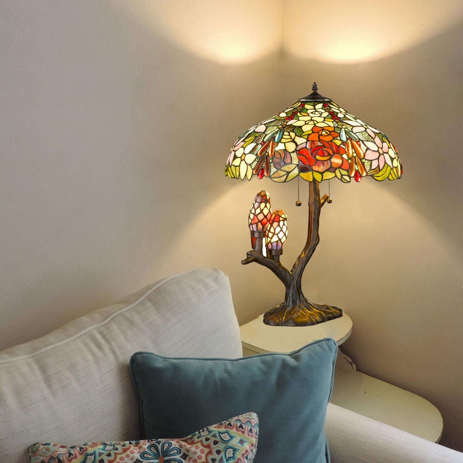 Tiffany-style Warehouse of Tiffany Sarah Camille Table Lamp