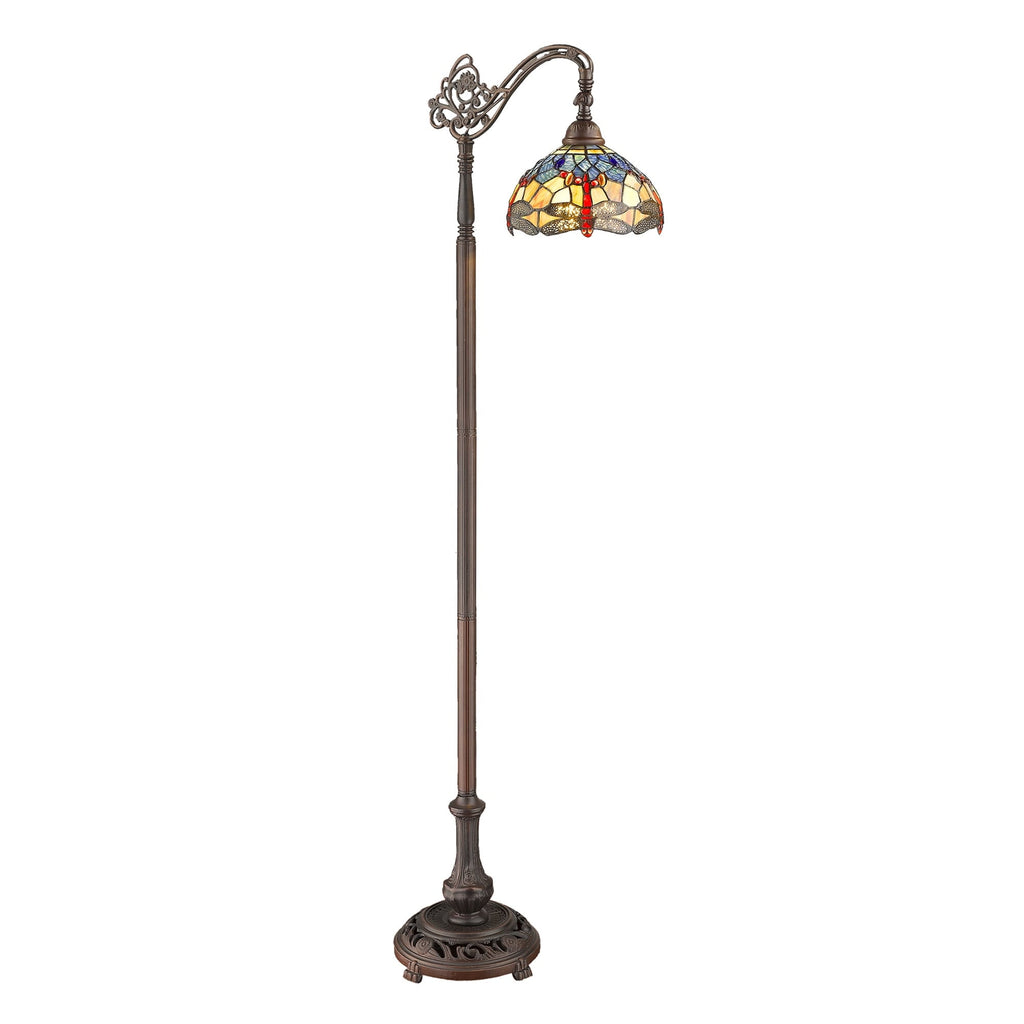 Tiffany-style Dragonfly Reading Lamp
