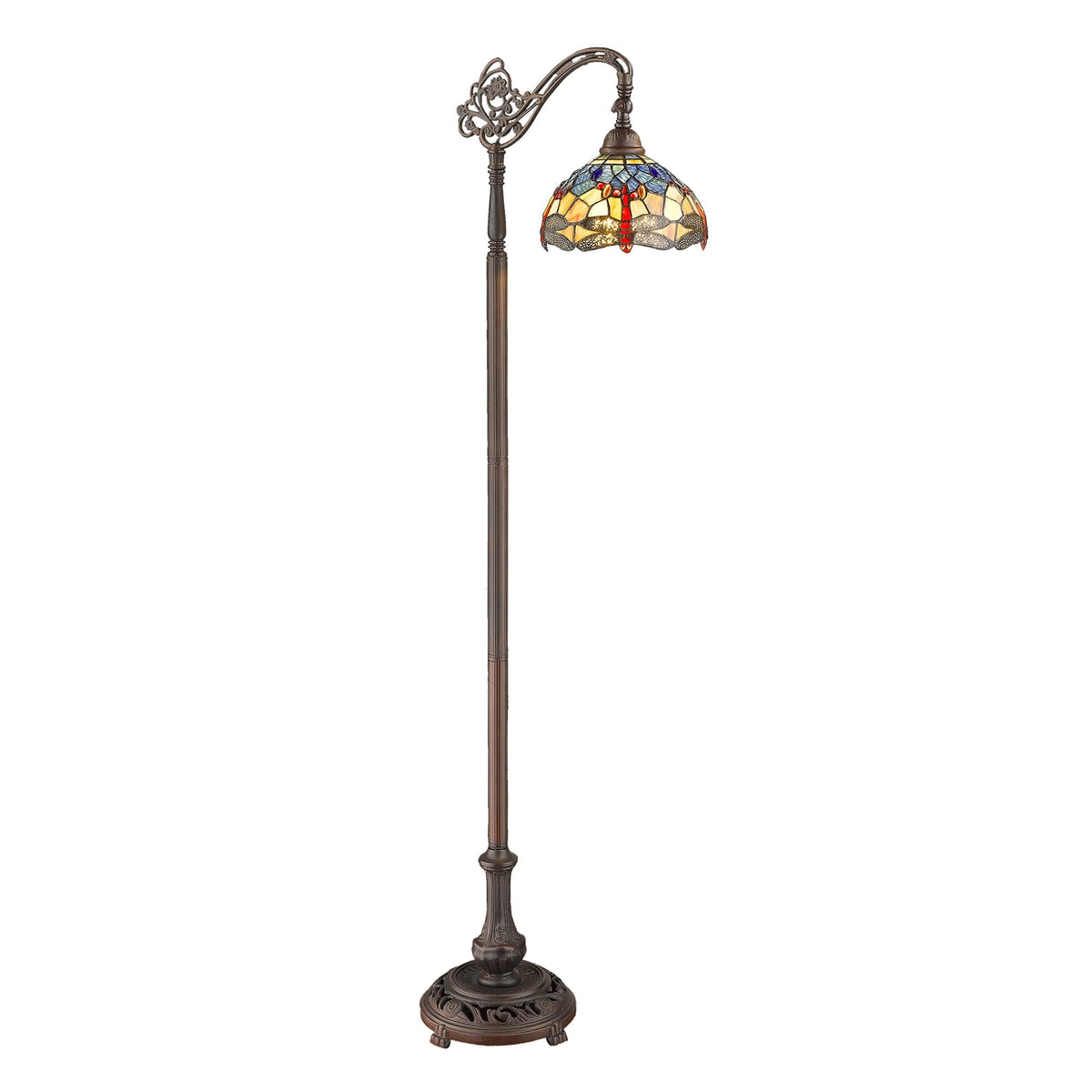Tiffany-style Dragonfly Reading Lamp