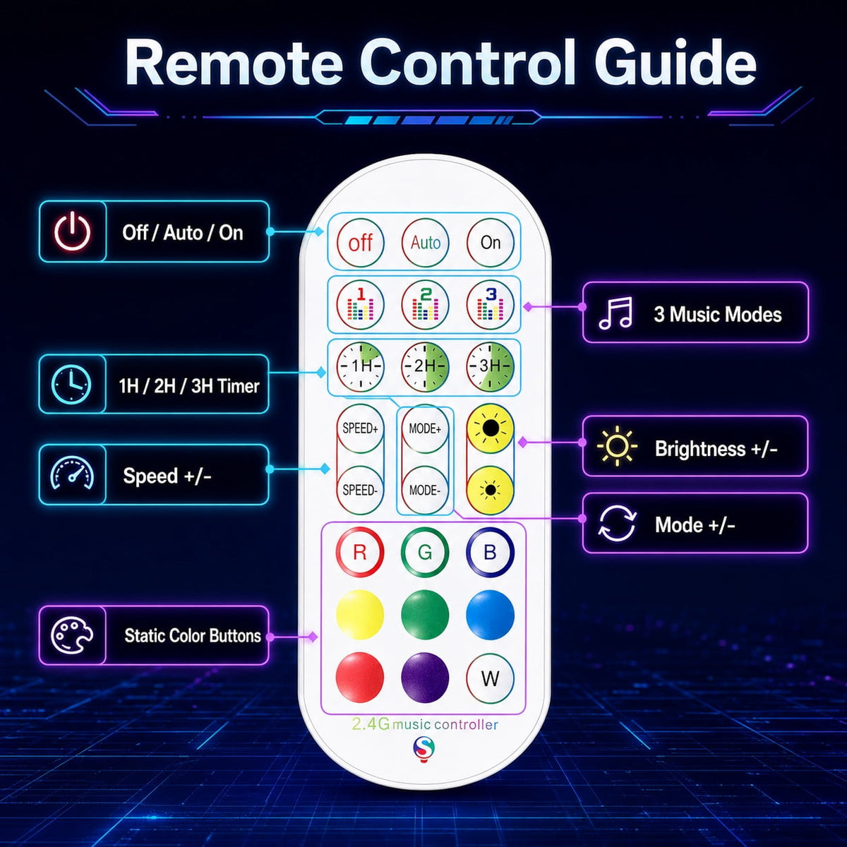Cozylumi™ Rirool RGB Corner Floor Lamp, 55.91 in LED Standing Light with App Remote