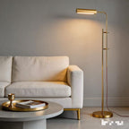 Cozylumi™ Lumadin 52?/72? Modern Adjustable 1-Light Modern Adjustable Brass Floor Lamp