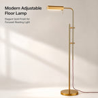 Cozylumi™ Lumadin 52?/72? Modern Adjustable 1-Light Modern Adjustable Brass Floor Lamp