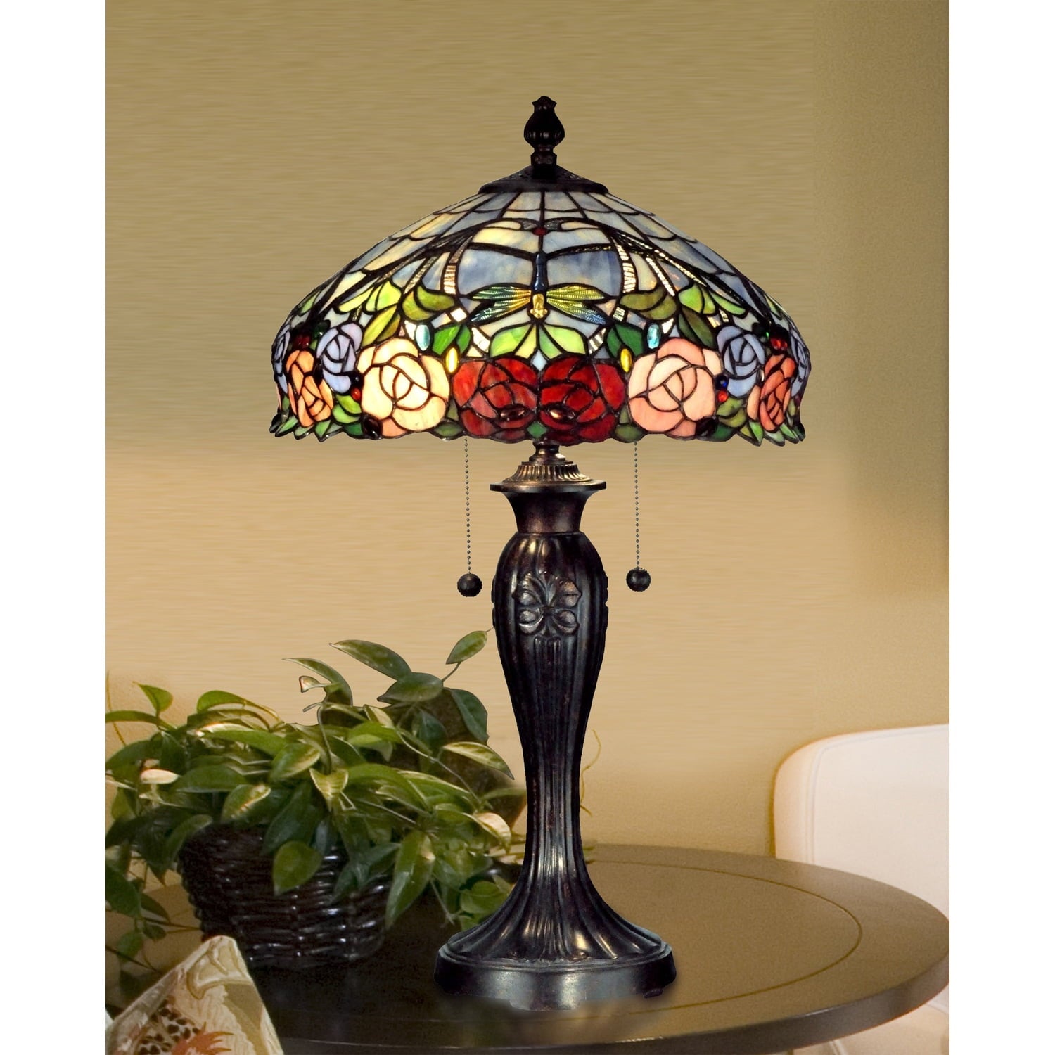 Dale Tiffany Zenia Rose Table Lamp