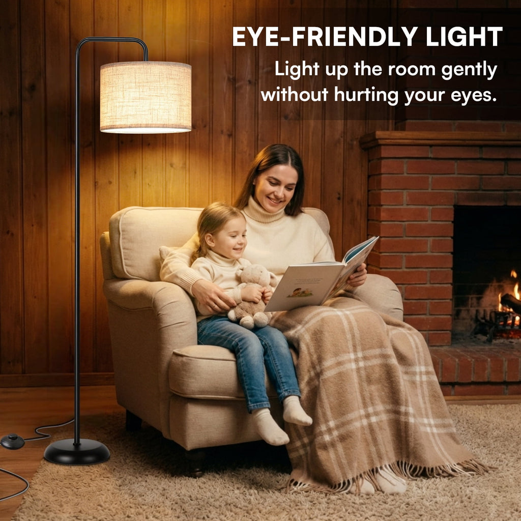 Cozylumi™ VOLIVO Floor Lamp, 63? Tall Standing Lamp with Foot Switch,3 Color
