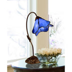 Dale Tiffany Poelking 1 Light Blue Lily Table Lamp