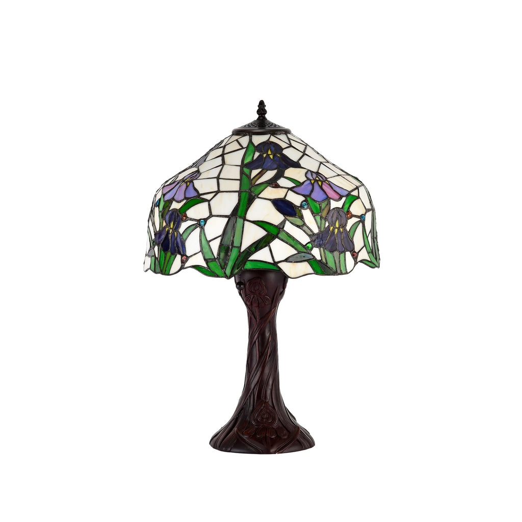 Tiffany-style Iris Table Lamp