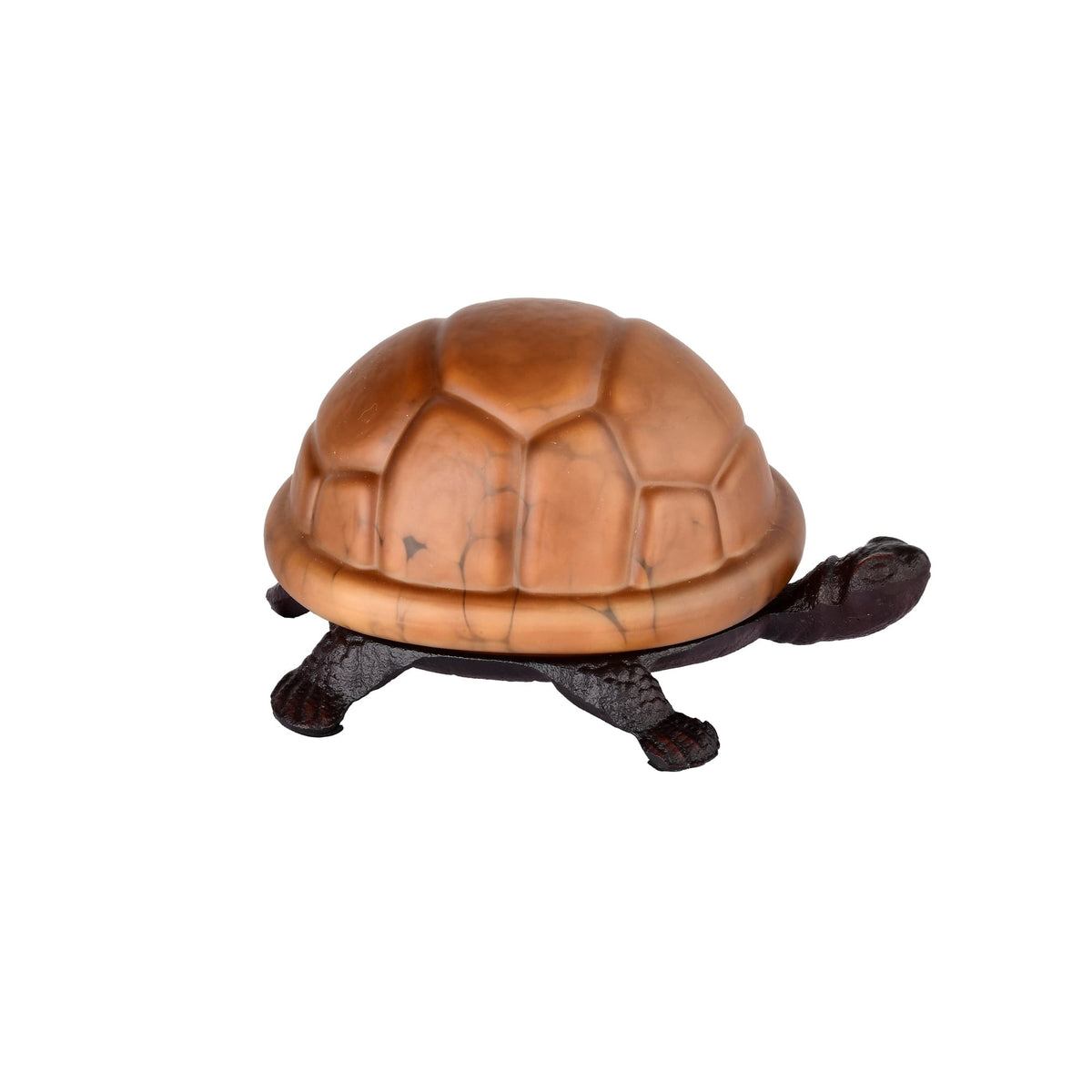 Warehouse of Tiffanys Amber Turtle Accent Lamp