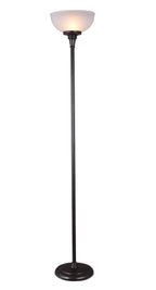 Cozylumi™ 71 in Oil Rubbed Bronze Floor Lamp with Frosted Glass Shade
