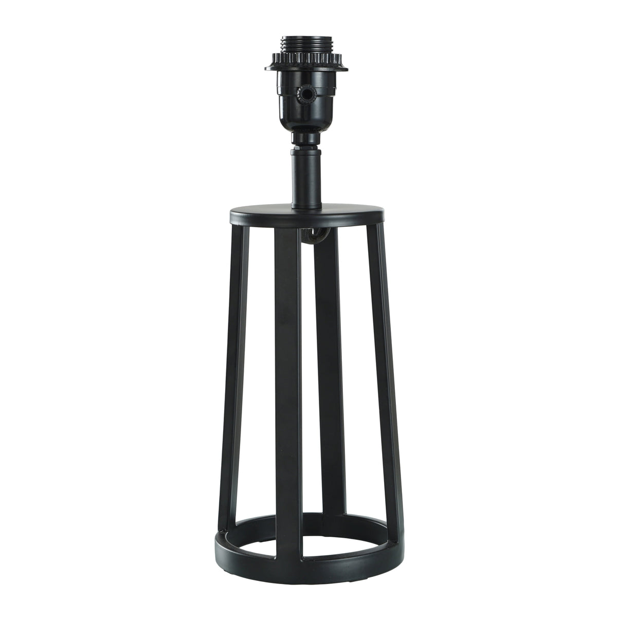 Cozylumi™ Modern Matte Black Table Lamp with Classic Drum Shade