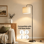 Cozylumi™ VOLIVO Floor Lamp, 63? Tall Standing Lamp with Foot Switch,3 Color