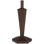 Robert Louis Tiffany Landford Traditional Mission Accent Table Lamp 22 1/2" High Bronze Stained Art Glass Shade for Bedroom Living Room Bedside Office