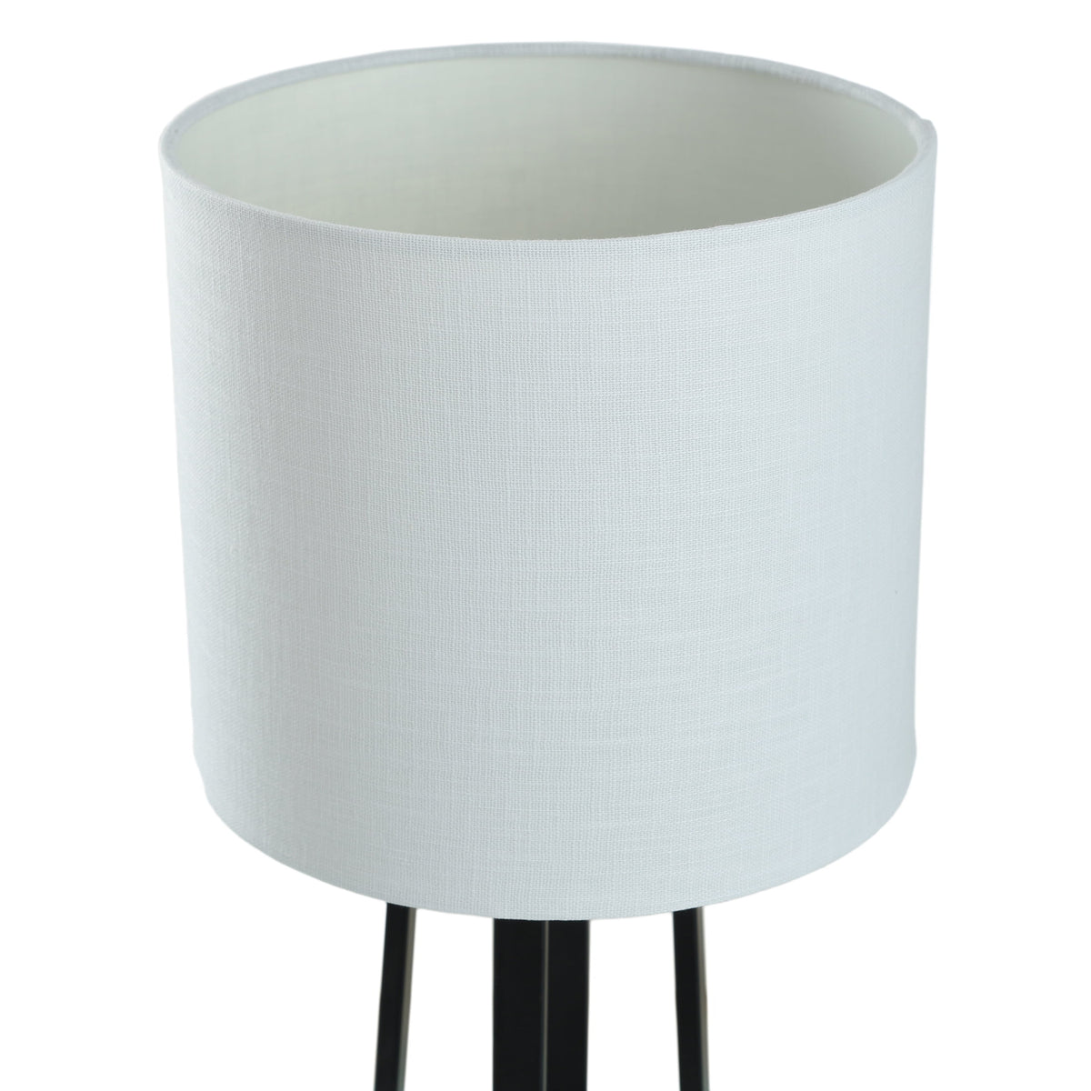 Cozylumi™ Modern Matte Black Table Lamp with Classic Drum Shade