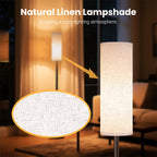 Cozylumi™ LED Floor Lamps, 3 Colors Temperature, 9W LED Bulb, Modern Standing Lamps