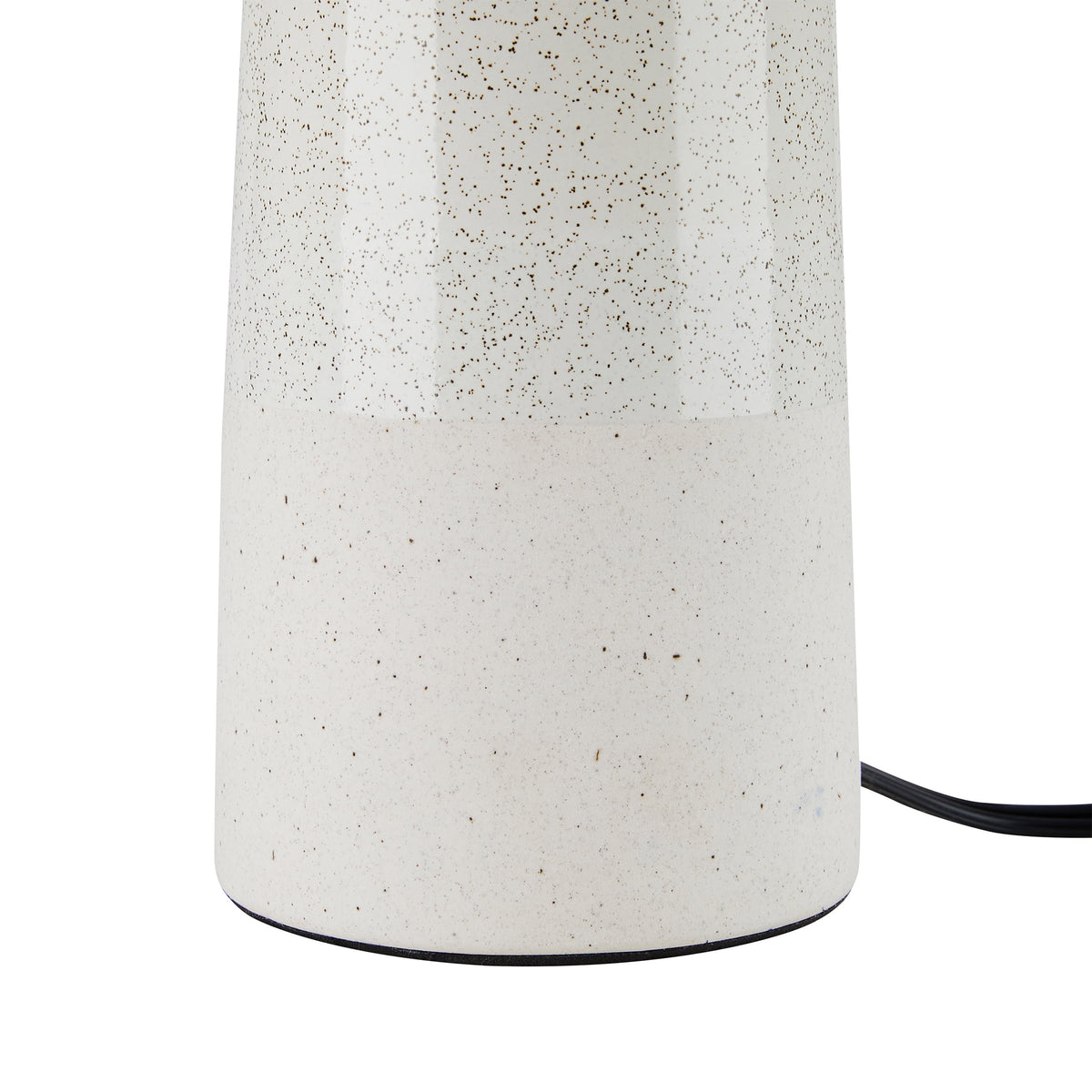 Cozylumi™ 17 in Reactive Glaze Ceramic Table Lamp with Off-White Shade