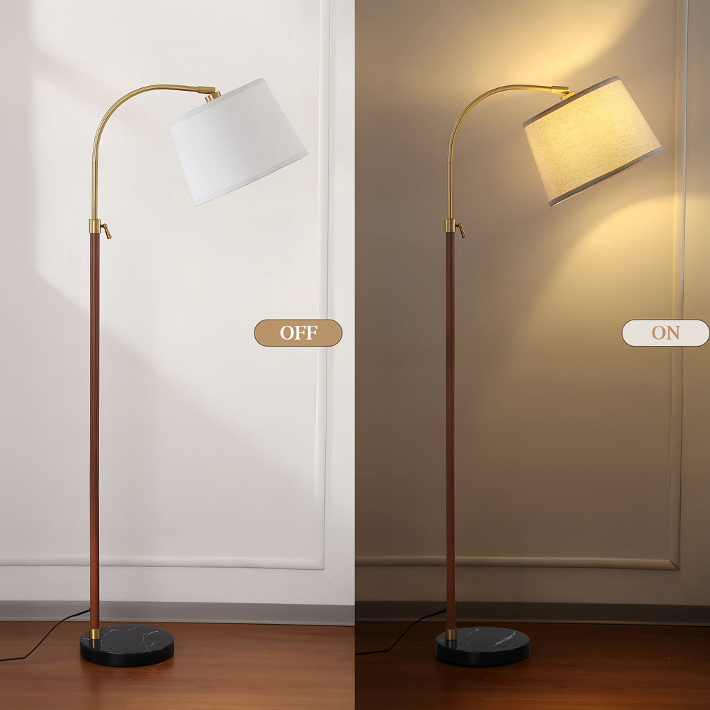 Cozylumi™ RORIA 64? Modern Floor Lamp, Height Adjustable Curved Standing Lamp,for