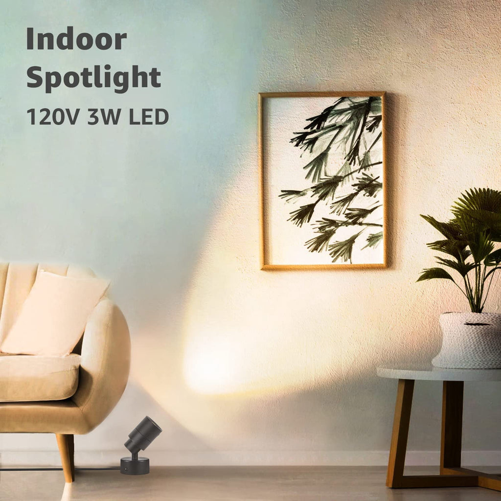 Cozylumi™ SUNVIELED Spotlights Indoor, 3W Up Light Floor Lamps, 3000K Accent Lighting