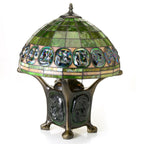 Tiffany-style Mika Turtleback Double-lit Table Lamp