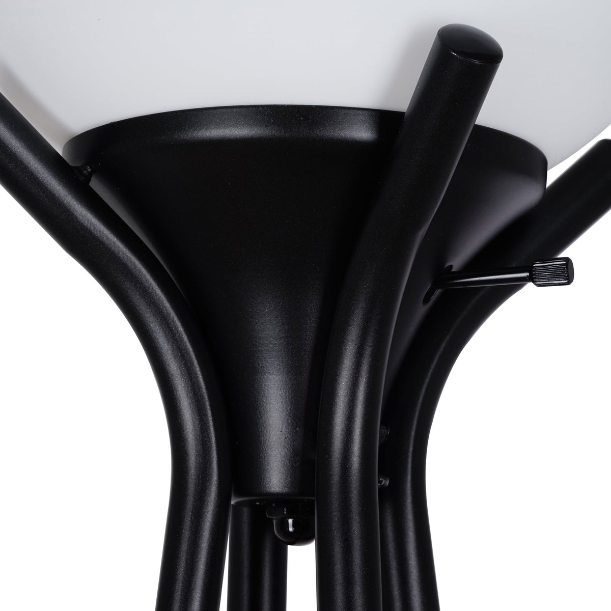 Cozylumi™ Metal Etagere Floor Lamp with Shelves, Charcoal Finish