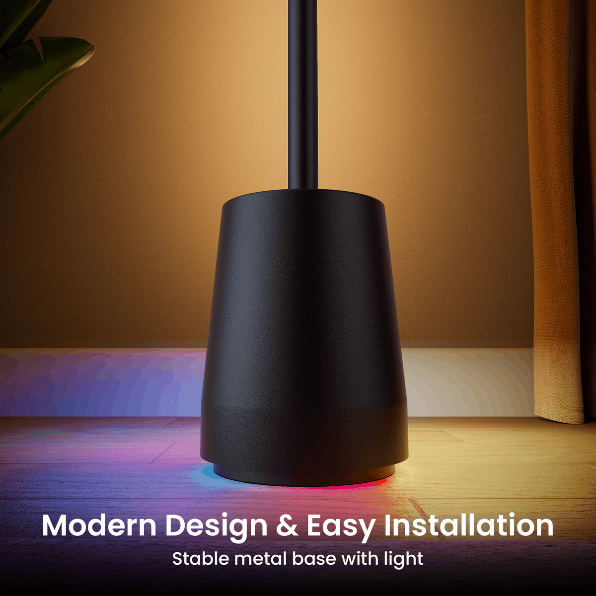 Cozylumi™ HadinEEon Corner Floor Lamp, 1500lm RGBW Corner Lamp Work with Alexa & Google