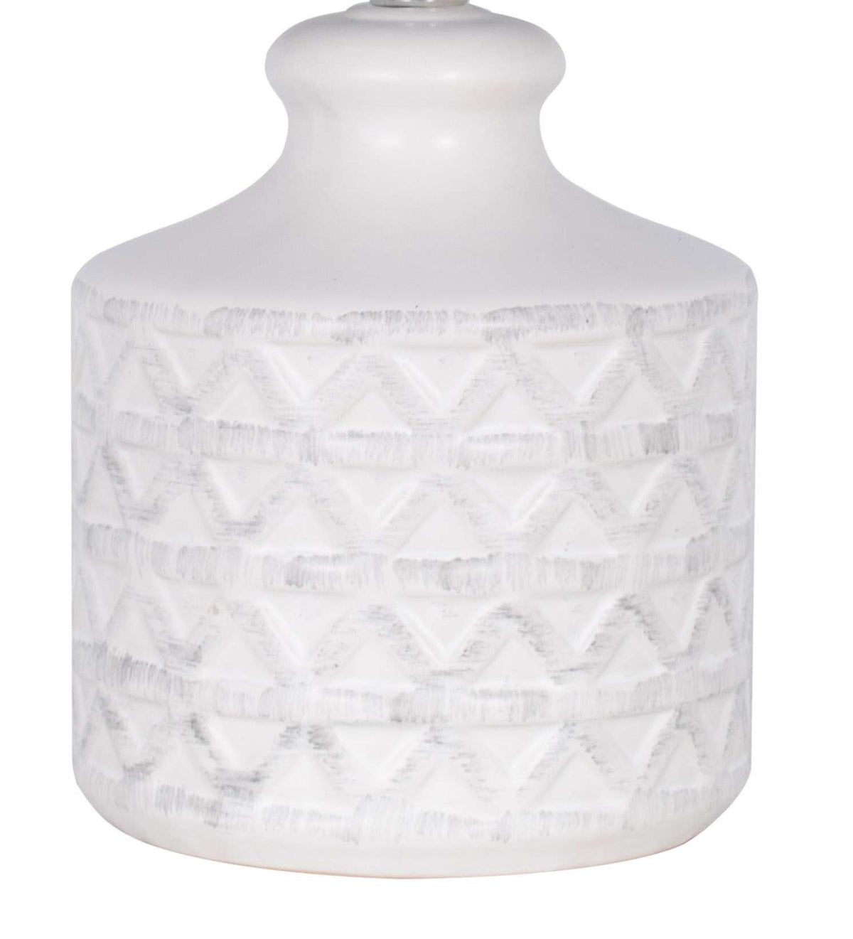Cozylumi™ White Ceramic Table Lamp, 15"