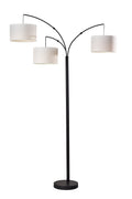 Cozylumi™ Open Box Matte Black 3 Head Arc Floor Lamp, Modern, Adult Office, Young Adult