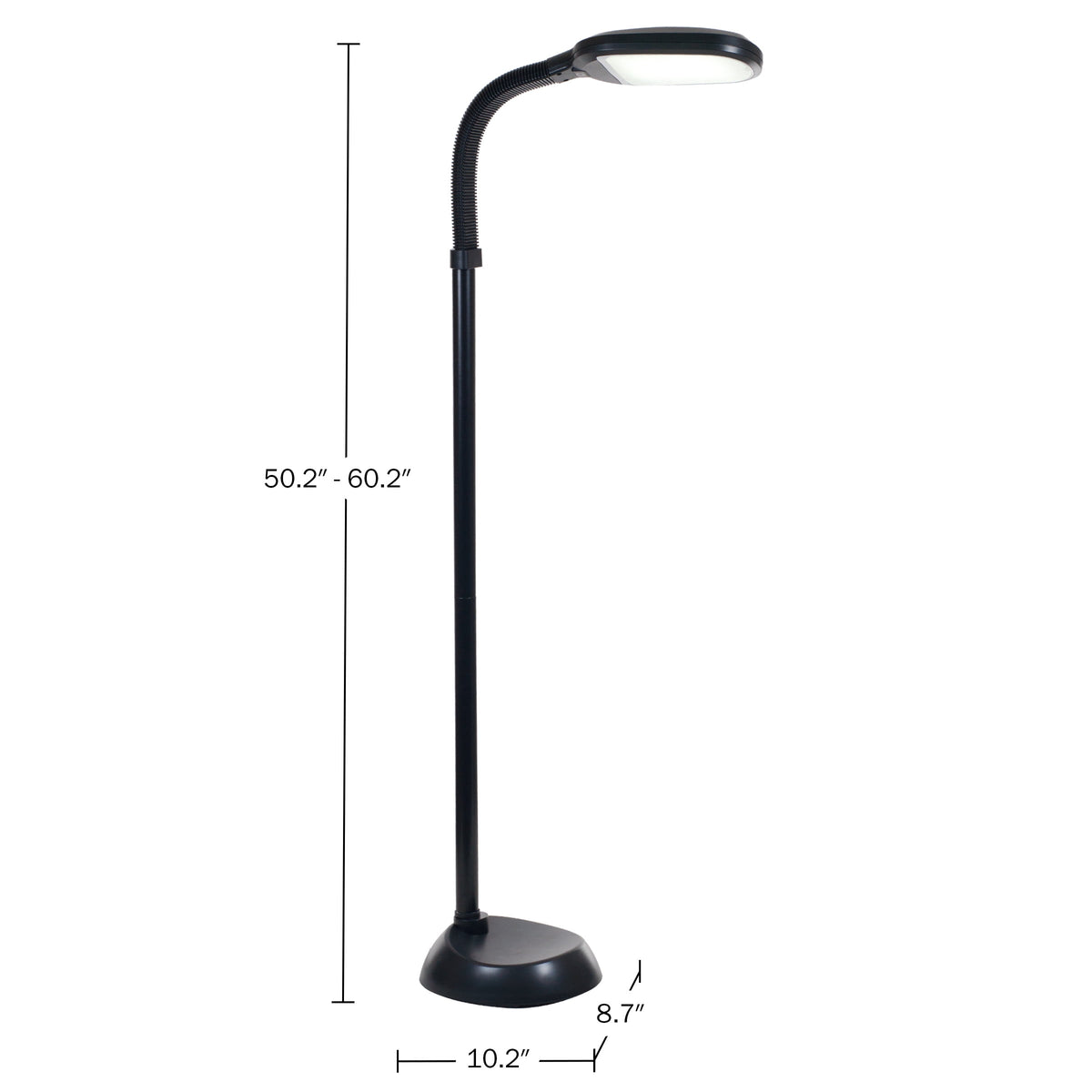 Cozylumi™ Adjustable LED Floor Lamp with Bendable Neck - Natural Sunlight LED Lamp for