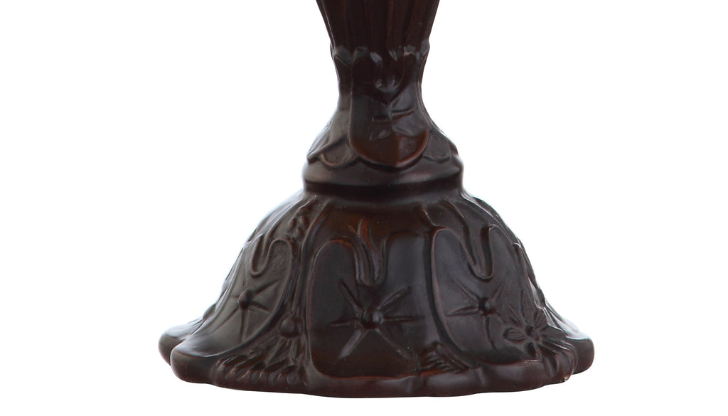 JONATHAN Y Campbell Tiffany-Style 12.5" LED Table Lamp, Bronze, JYL8015A
