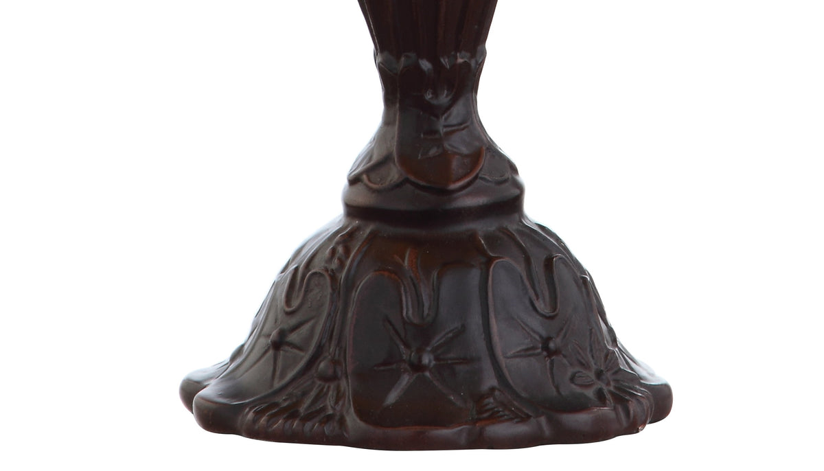 JONATHAN Y Campbell Tiffany-Style 12.5" LED Table Lamp, Bronze, JYL8015A