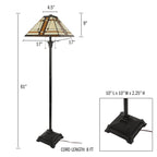Cozylumi™ 61? Tiffany Style Floor Lamp - Standing Lamp for Bedroom and Living Room with