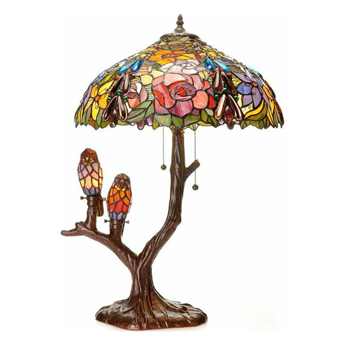 Tiffany-style Warehouse of Tiffany Sarah Camille Table Lamp