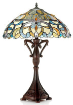 CHLOE Lighting NORA Tiffany Style Victorian 2 Light Table Lamp 18" Shade