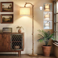 Vellune™ Floor Lamp for Living Room - 69" Rustic Farmhouse Tree Trunk Tall Lamp