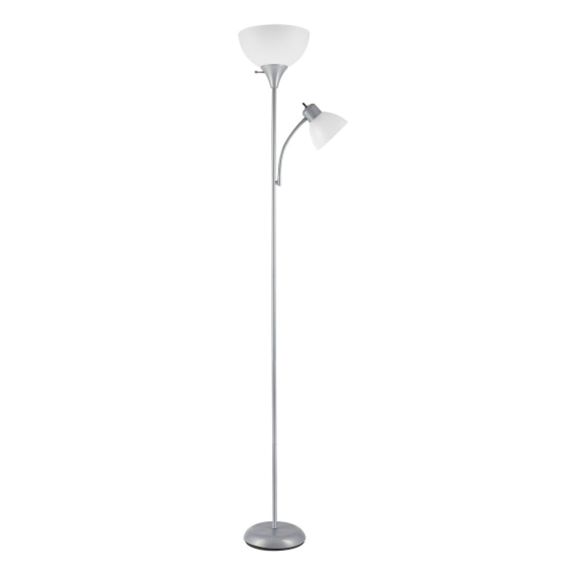 Vellune™ 72" Matte White Floor Lamp with Adjustable Reading Light