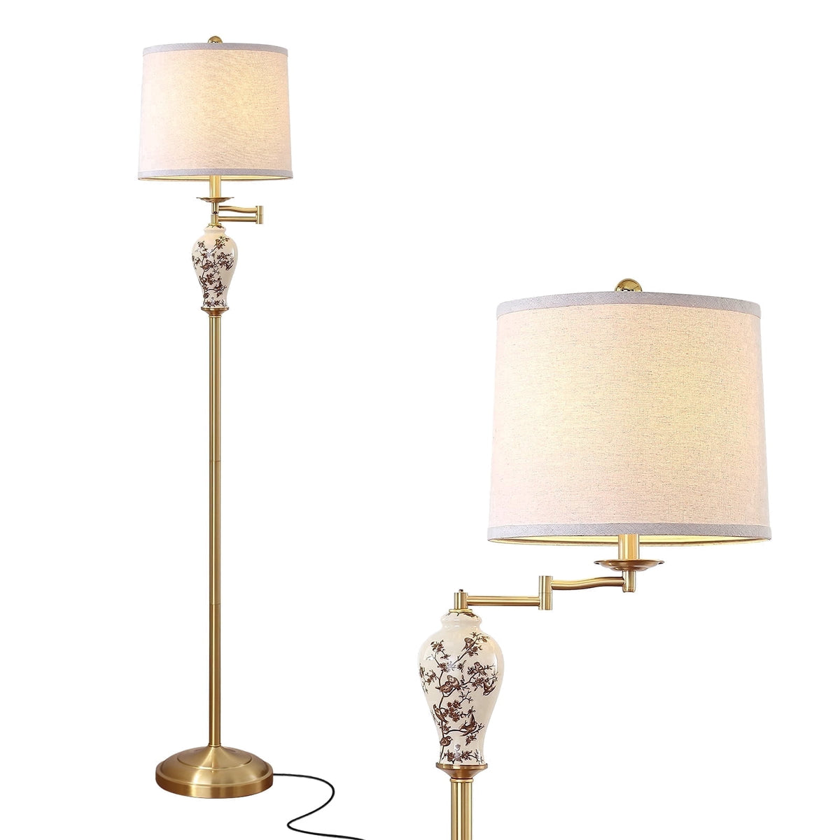 Vellune™ JUJUYUYOP 63" Floor lamp for the living room, with a 355° adjustable swivel
