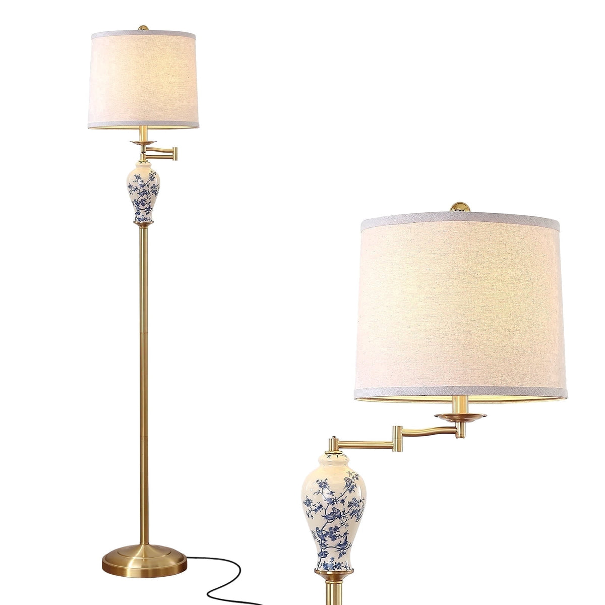 Cozylumi™ JUJUYUYOP 63" Floor lamp for the living room, with a 355° adjustable swivel