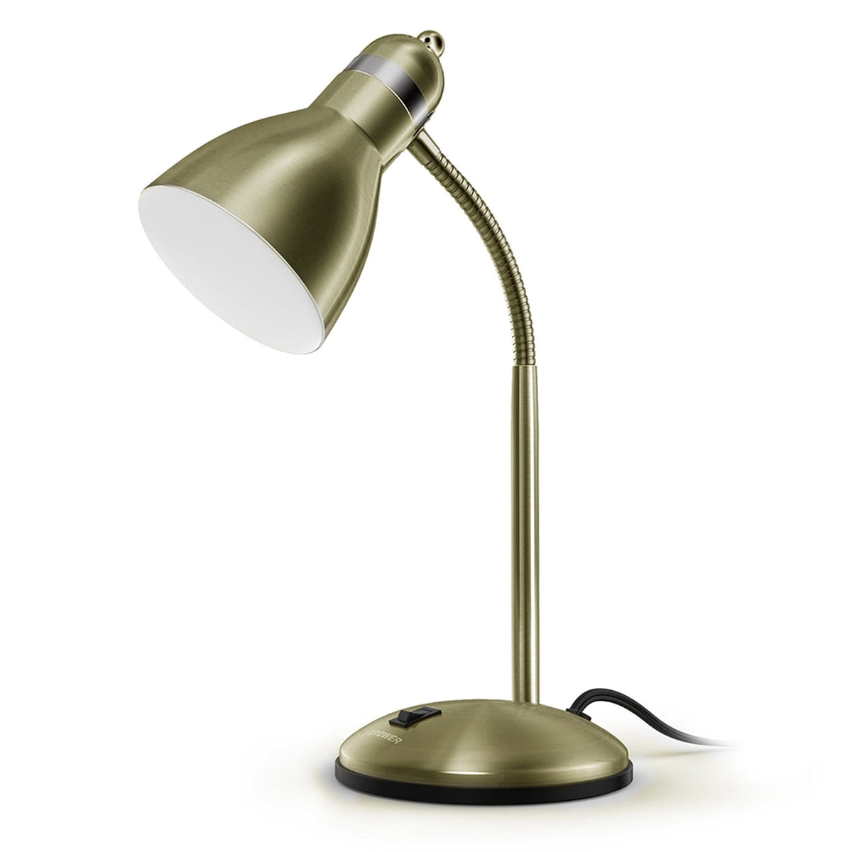 Vellune™ Metal Desk Lamp, Adjustable Gooseneck Reading Lamp for Home, Office, Bedroom