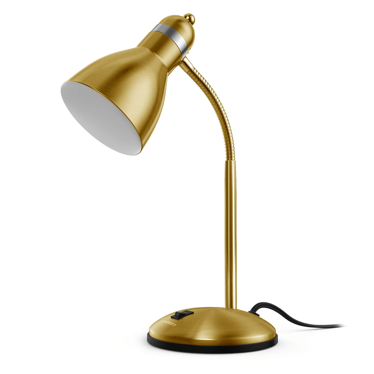 Vellune™ Metal Desk Lamp, Adjustable Gooseneck Reading Lamp for Home, Office, Bedroom