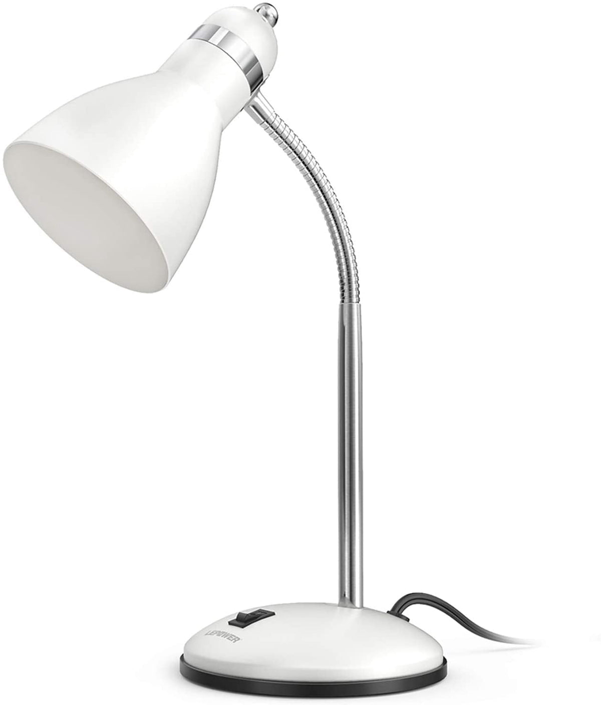 Vellune™ Metal Desk Lamp, Adjustable Gooseneck Reading Lamp for Home, Office, Bedroom
