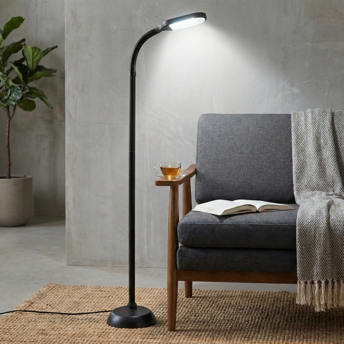Vellune™ 63-Inch Adjustable Floor Lamp for Bedroom - Full Spectrum Natural Sunlight