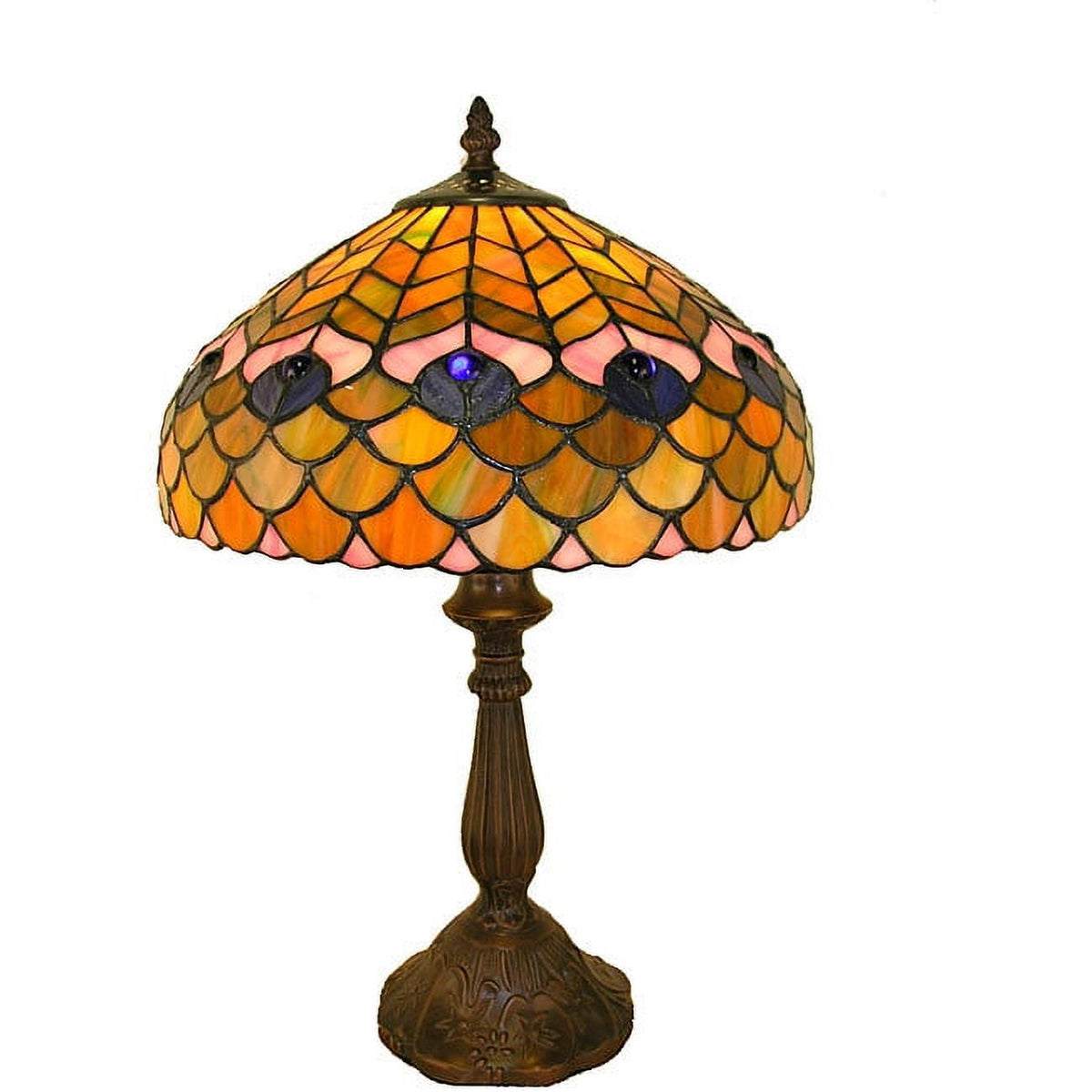 Vellune™ Tiffany Style Red Dragonfly Table Lamp
