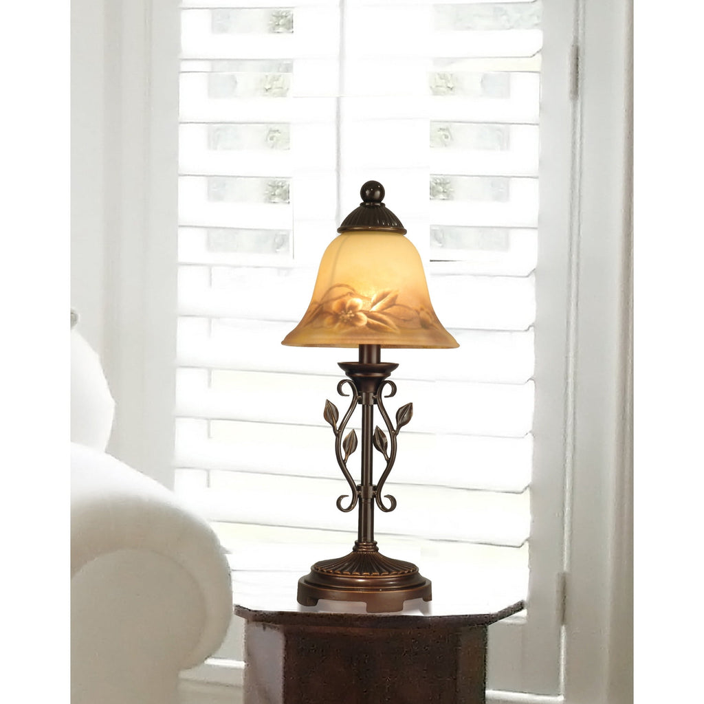 Dale Tiffany Leaf Vine Hand Painted Mini Lamp