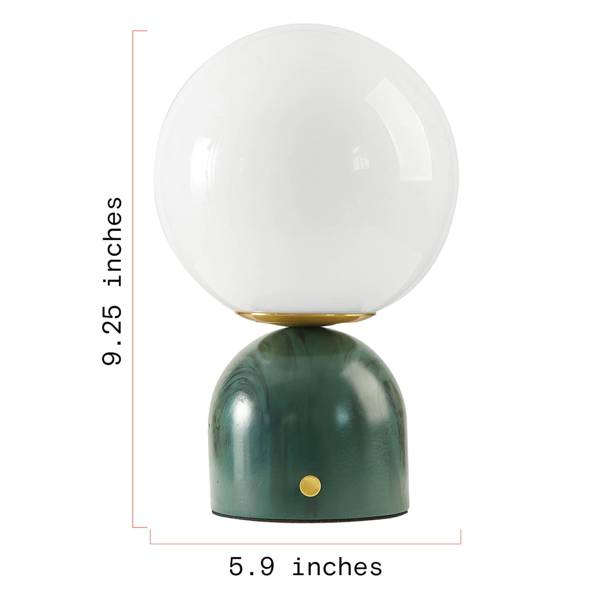 Cozylumi™ Beautiful Thyme Green Marble Uplight by Drew Barrymore, 9.25" H Table Lamp