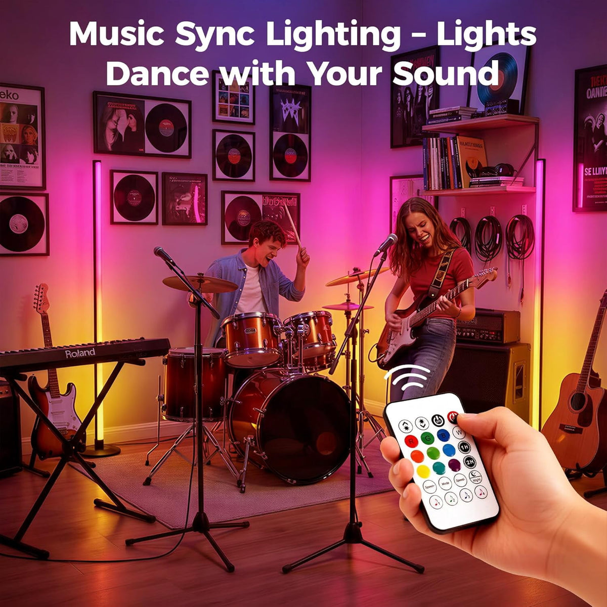 Cozylumi™ Maylit Corner Floor Lamp,Smart LED Floor Lamps with App & Remote Control