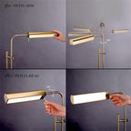 Cozylumi™ Lumadin 52?/72? Modern Adjustable 1-Light Modern Adjustable Brass Floor Lamp