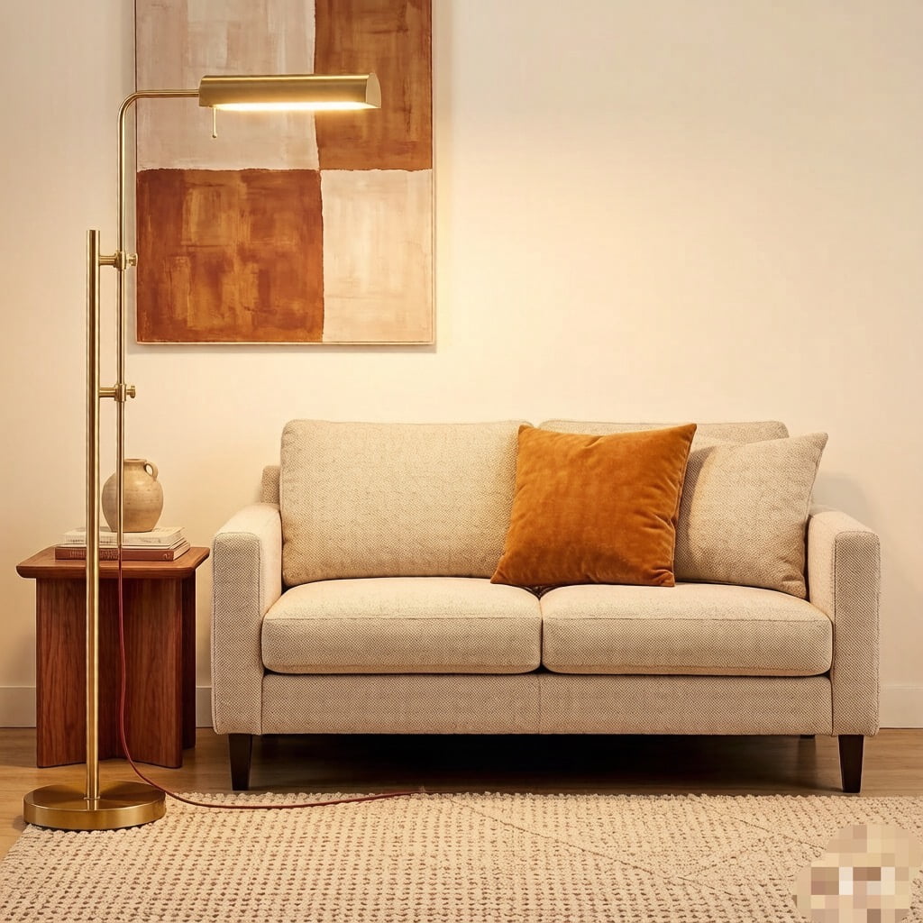 Cozylumi™ Lumadin 52?/72? Modern Adjustable 1-Light Modern Adjustable Brass Floor Lamp