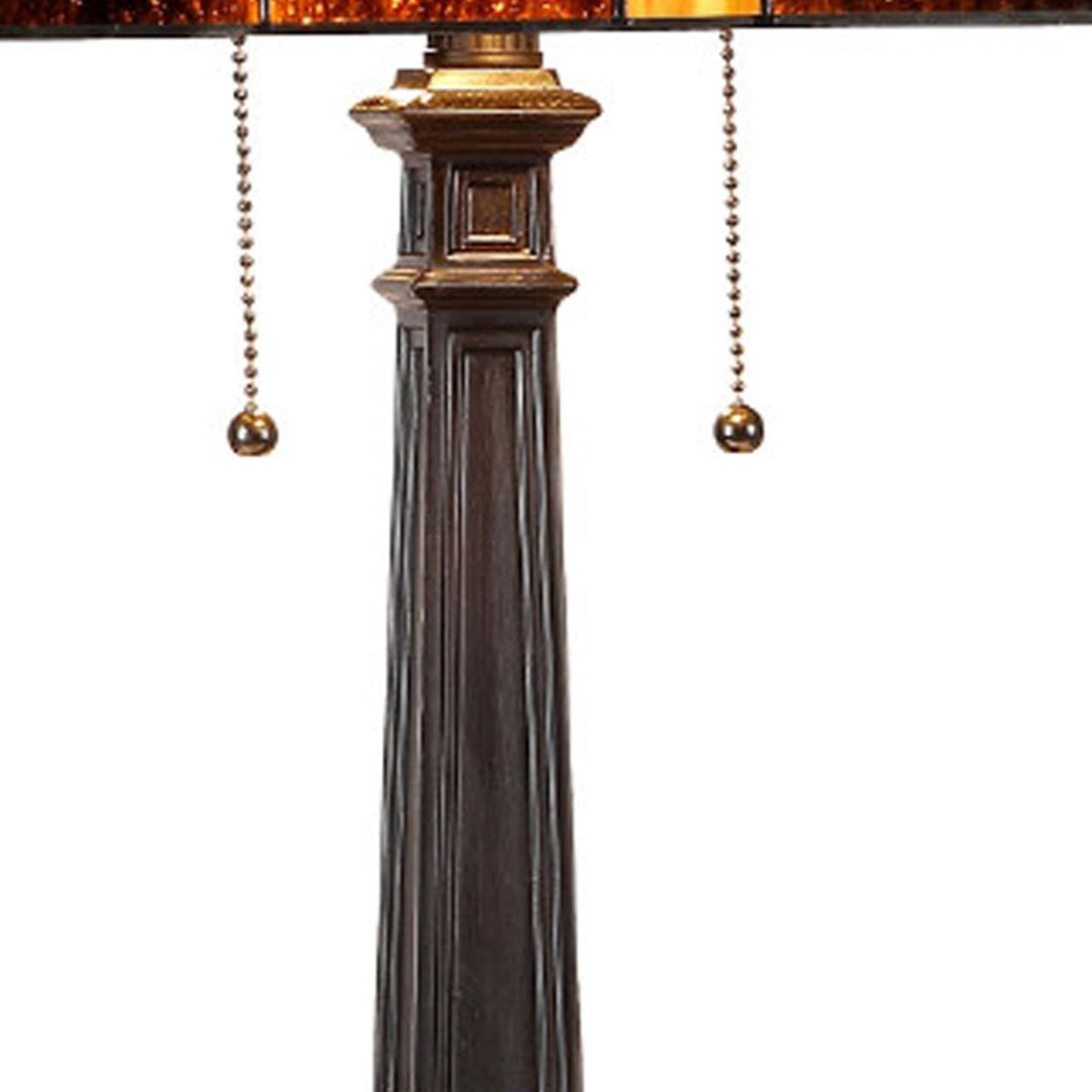 CHLOE Lighting INNES Tiffany-style 2 Light Mission Table Lamp 16" Shade