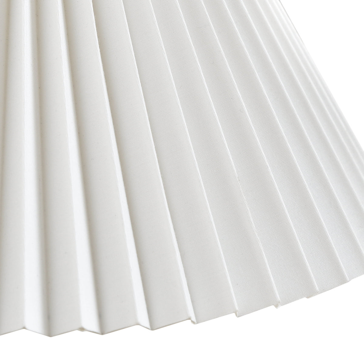Cozylumi™ Table Lamp, Wood Grain Finish with Pleated Shade