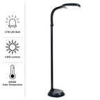 Cozylumi™ Adjustable LED Floor Lamp with Bendable Neck - Natural Sunlight LED Lamp for