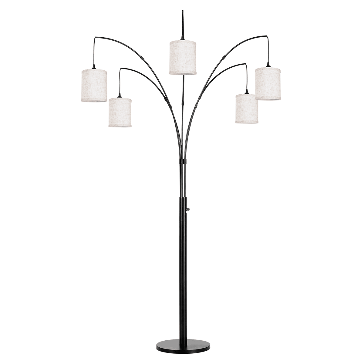 Cozylumi™ 5 Lights Tree Floor Lamp, 83.5" Large Tall Standing Lamp with Drum Linen