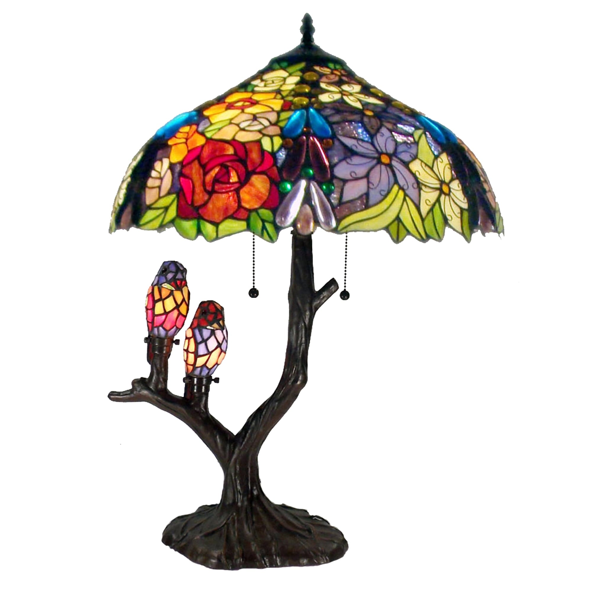 Tiffany-style Warehouse of Tiffany Sarah Camille Table Lamp